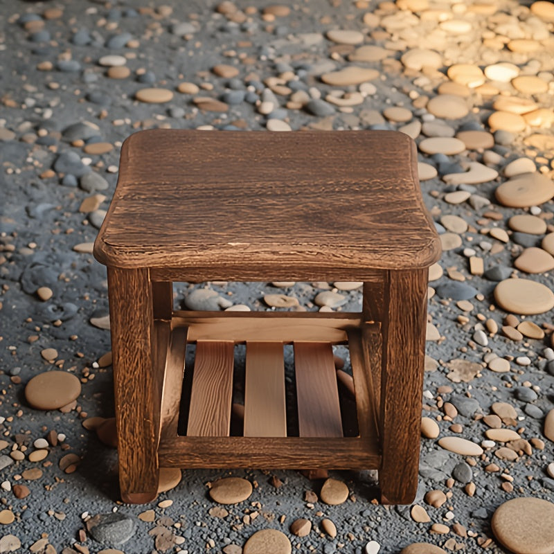 Classic Wooden Shoe Storage Bench with Drawers-FTTC
