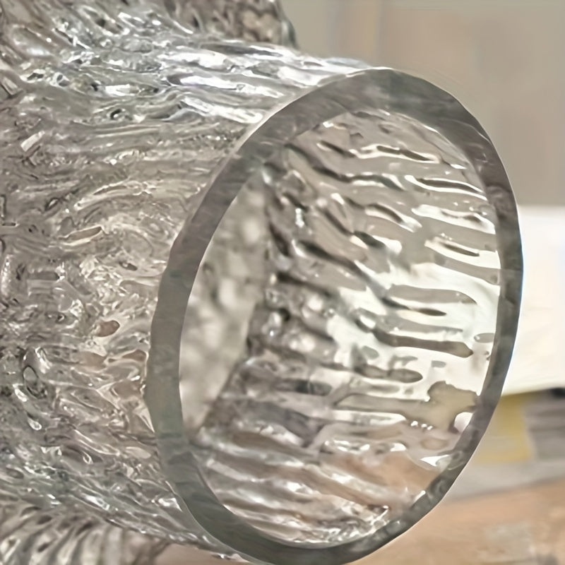 Nordic Vintage-Style Textured Glass Vase - TYNU