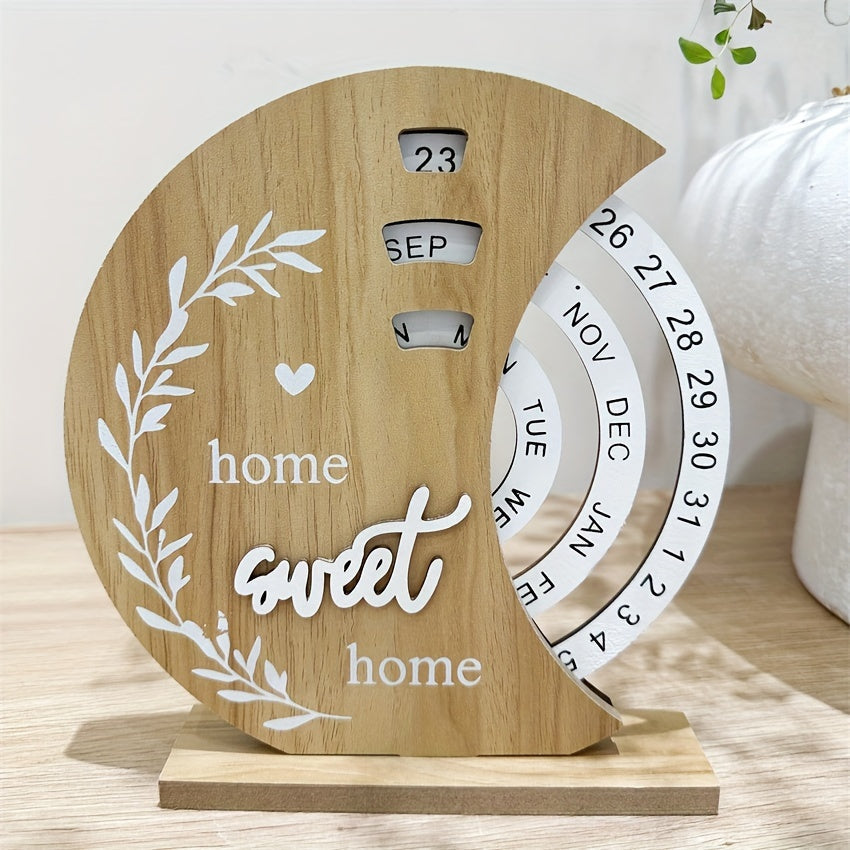 Wooden Moon Ferris Wheel Calendar-HMT14WC