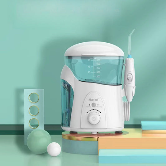 600ml Electric Water Flosser  Adjustable Pulsed Flow 7 Nozzles Soft Mode-FYGW