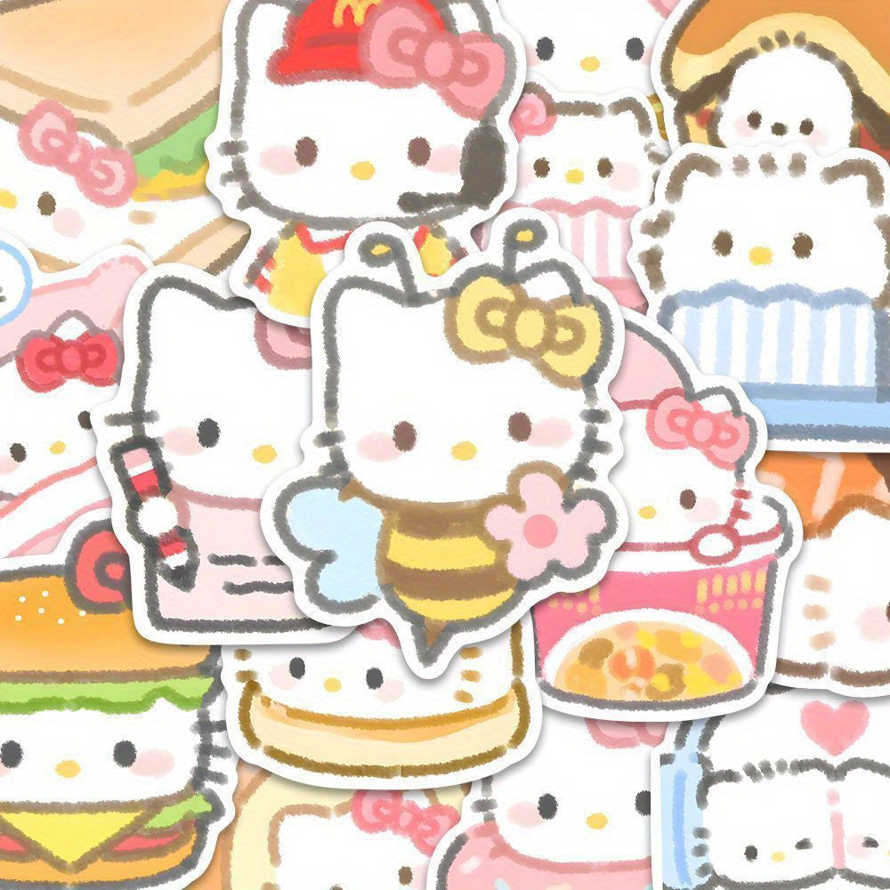 50pcs Hello Kitty Cartoon Stickers Sanrio - SJ2N
