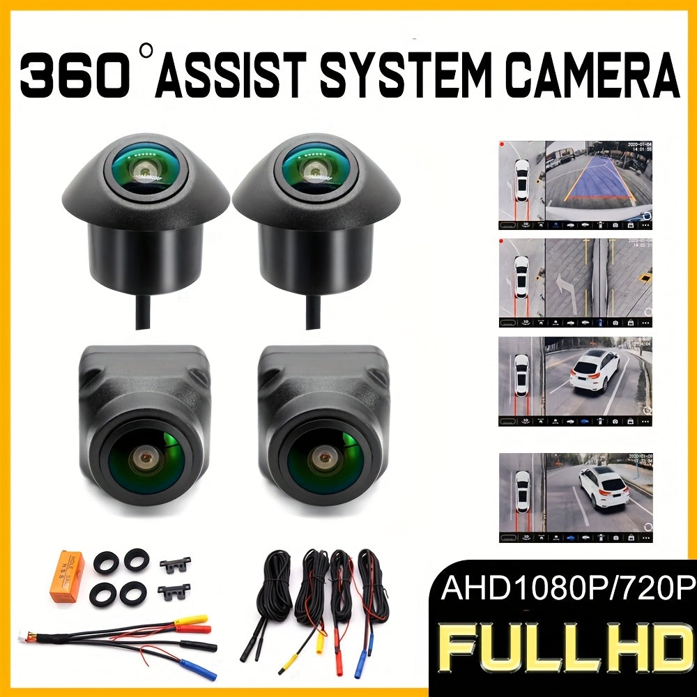 360° Bird View Car Camera with Night Vision & HD Quality TJR1X5M