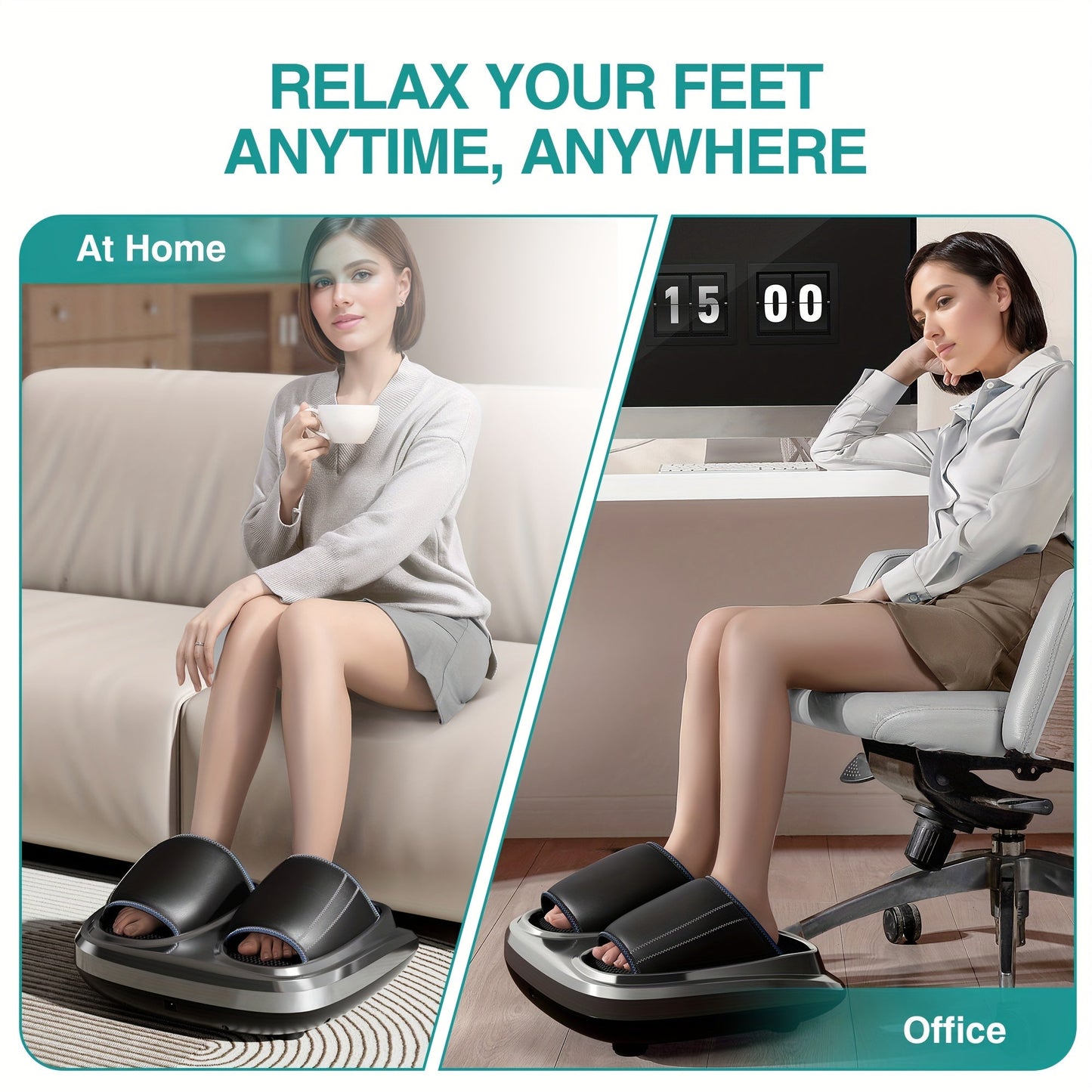 3D Shiatsu Foot Calf Massager with Heat-K3GV