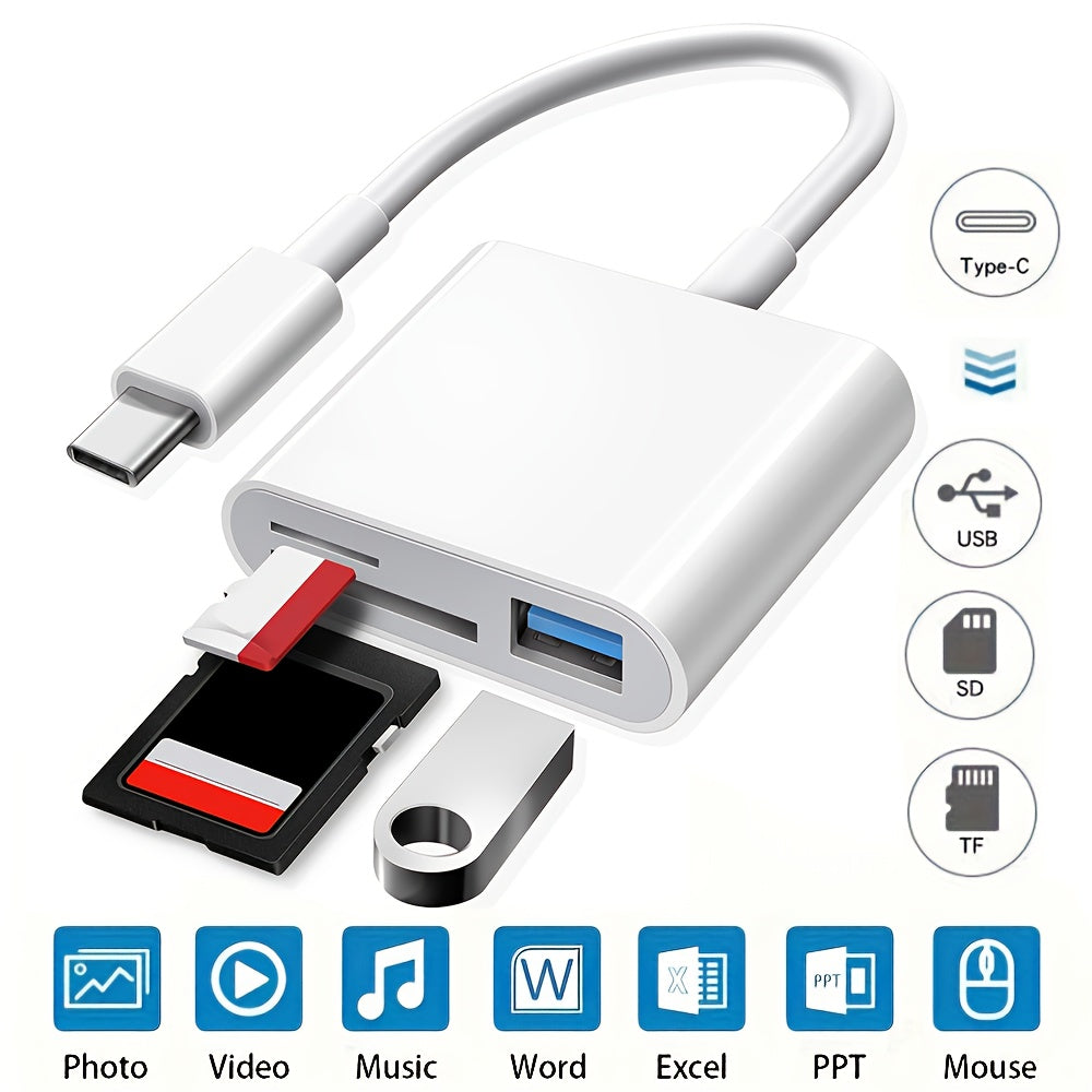3in1 USB-C Card Reader- HMT17SD