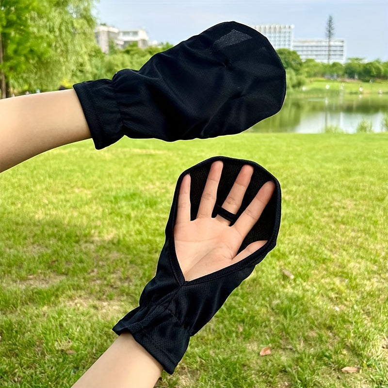 1 Pair Summer Sun Protection Gloves, Breathable & Lightweight TJR2S9L