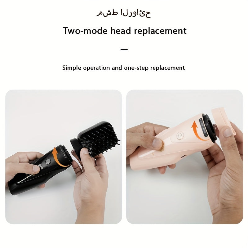 2-in-1 Car Aromatherapy Diffuser & Massage Comb, Rechargeable TJR1Z4N