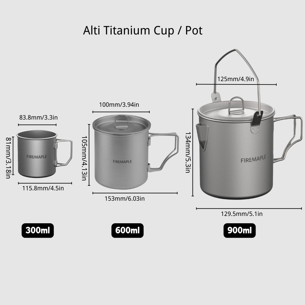 Alti Titanium Coffee Cup / Pot