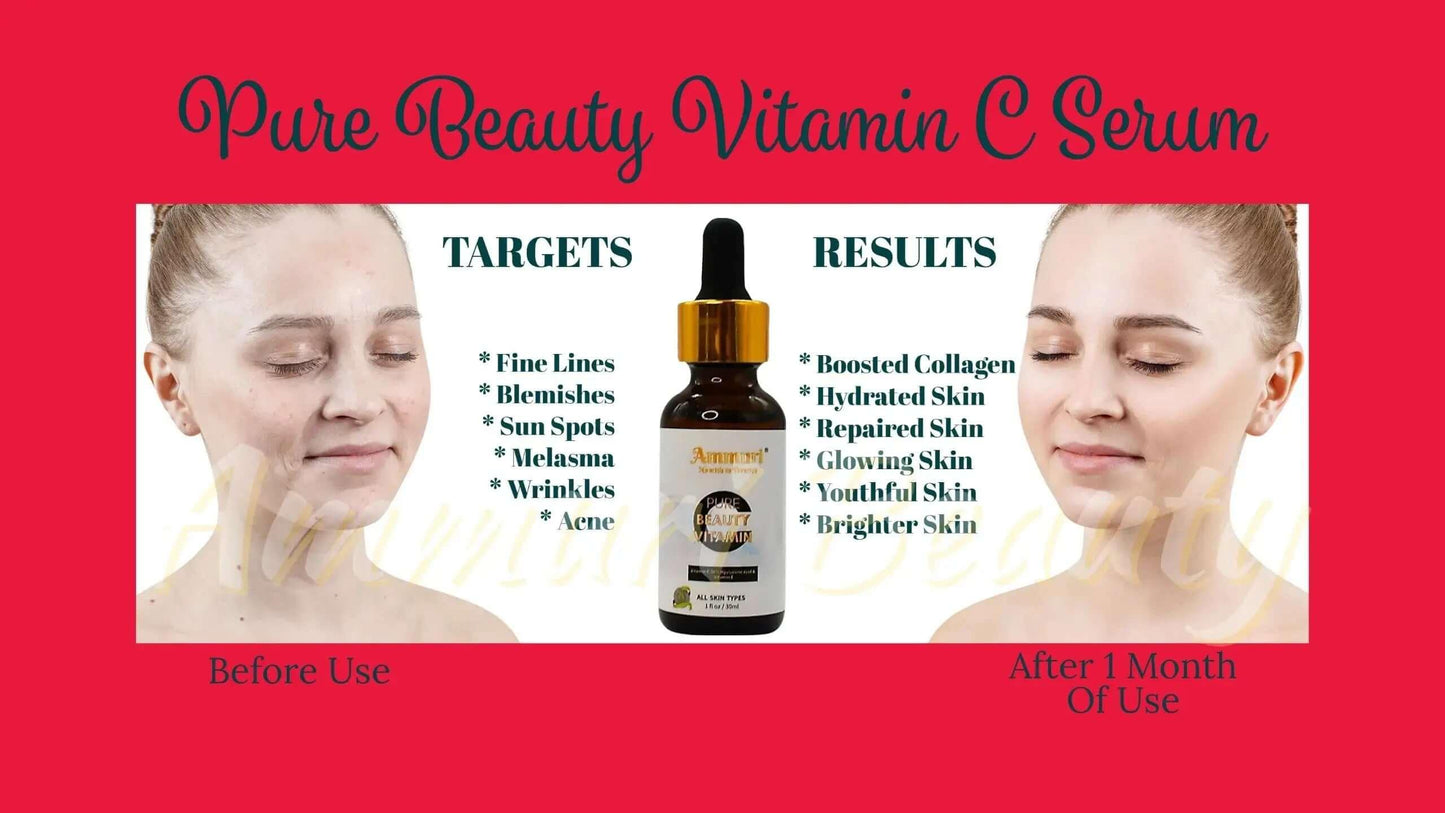 Ammuri Vitamin C Brightening Serum – Anti-Aging Dark Spot Treatment 30ml