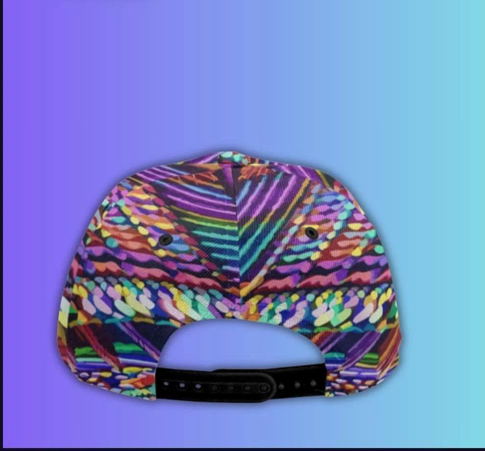 Vegas Gems "Big Dreamer" Snapback - High-Roller Neon Print Baseball Cap for Bold Entrepreneurs & Travelers