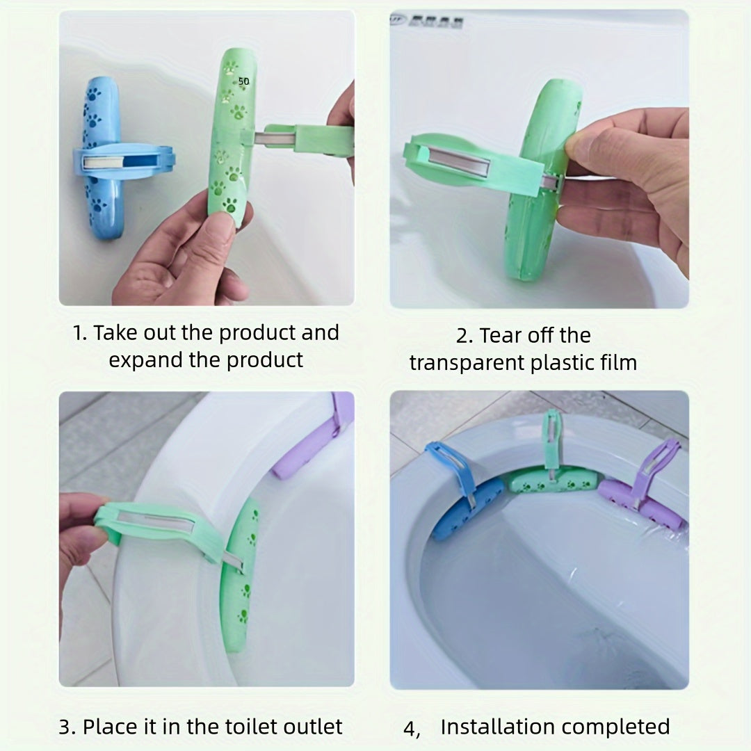 3-in-1 Automatic Toilet Cleaner & Deodorizer Gel - TJR7M9K