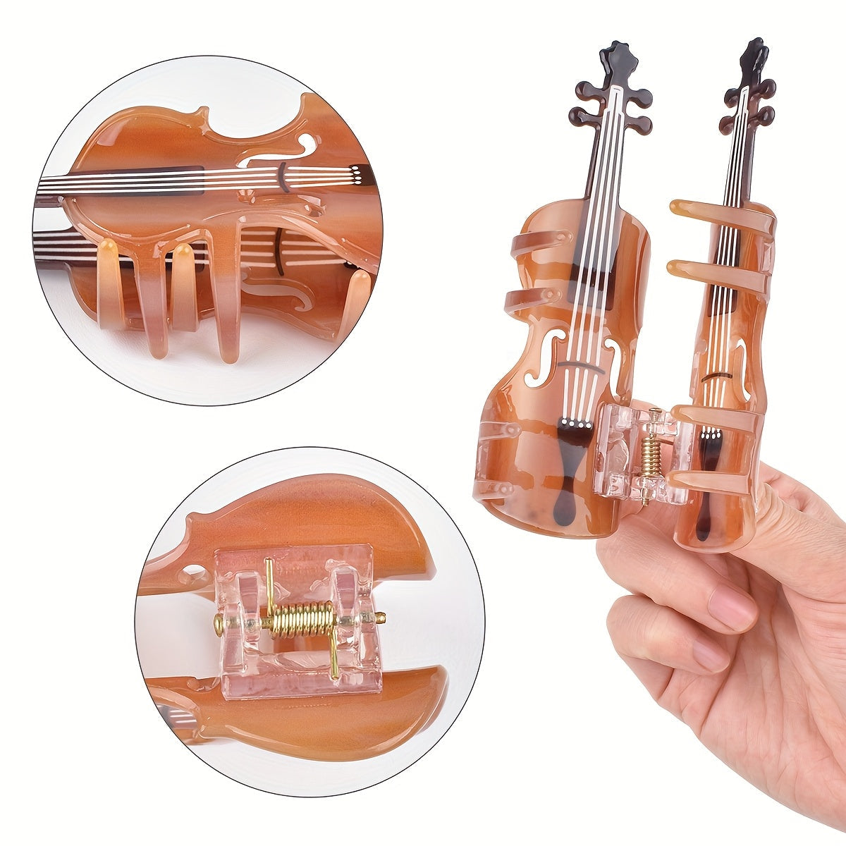 Wooden Violin Hairpin- HMT25HP