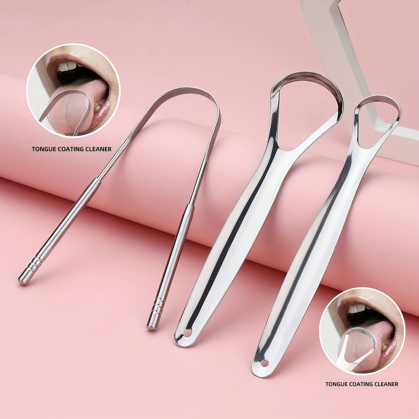 3pcs Stainless Steel Spoon Tongue Scraper - YGV8