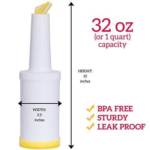 BAR JUICE POURER STORE AND POUR CONTAINERS POUR BOTTLES DRINK POURER BARTENDER BOTTLE BAR BOTTLE BAR BOTTLES BAR POUR BOTTLES BARTENDER ACCESSORIES BARTENDER POUR SPOUTS STORE N POUR (yellow)