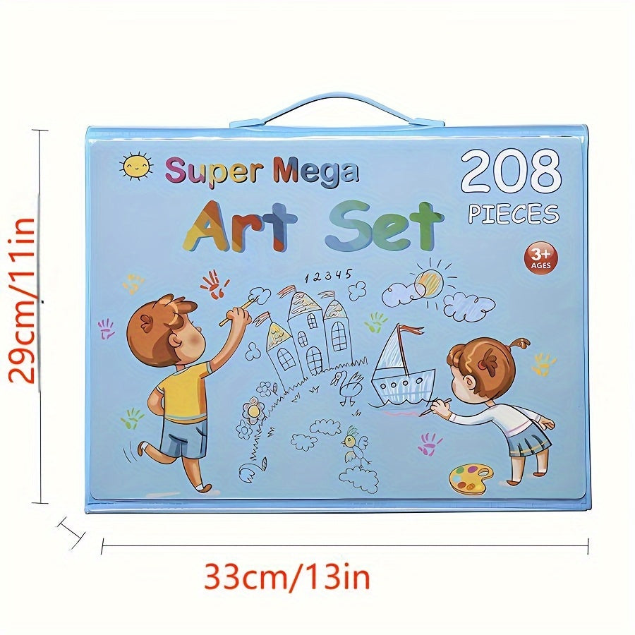 208Piece Youngsters Art Set Perfect Winter Gift-BI0F