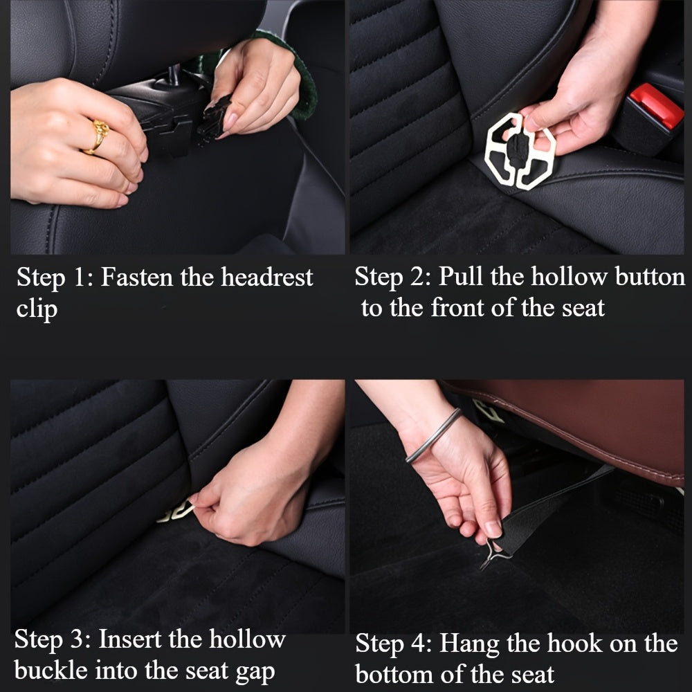 Faux Leather Car Seat Organizer- HMT15LS