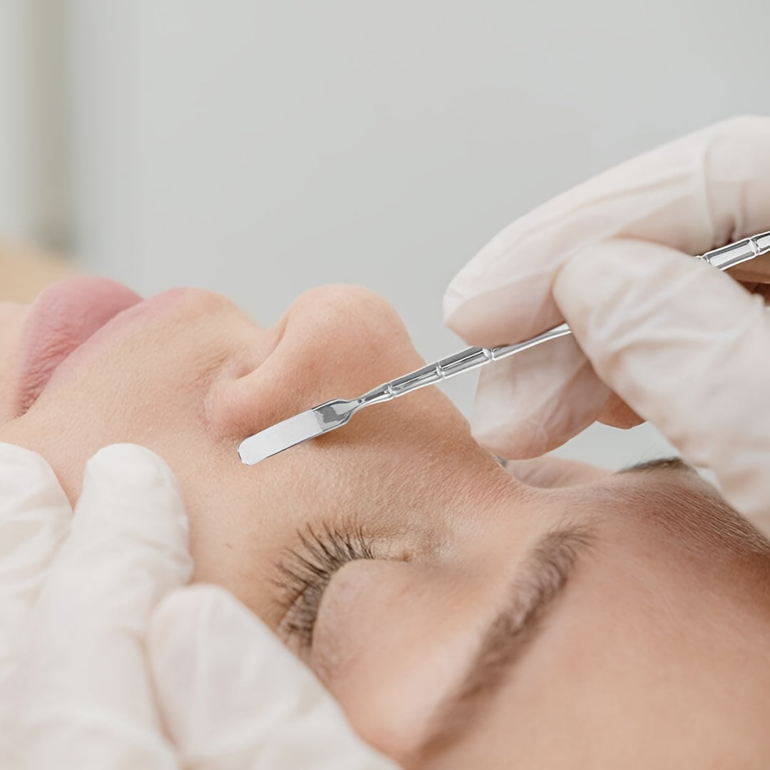 Stainless Steel Blackhead Scraper, Leather Set TJR6L7P