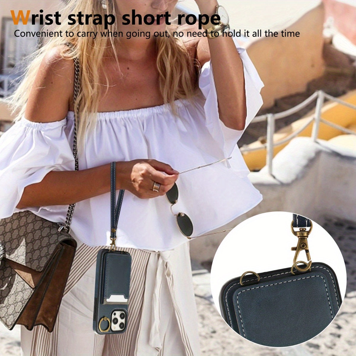 Stylish Card Slot Phone Case for iPhone ProMax-RN2W