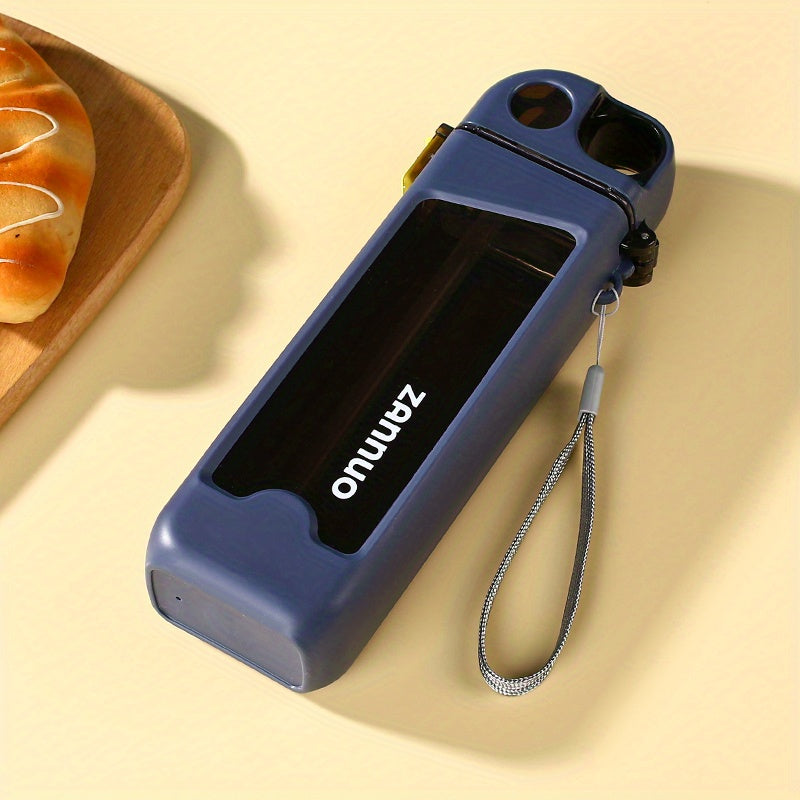 Plastic Leakproof Square Water Bottle 350ml-MFH3