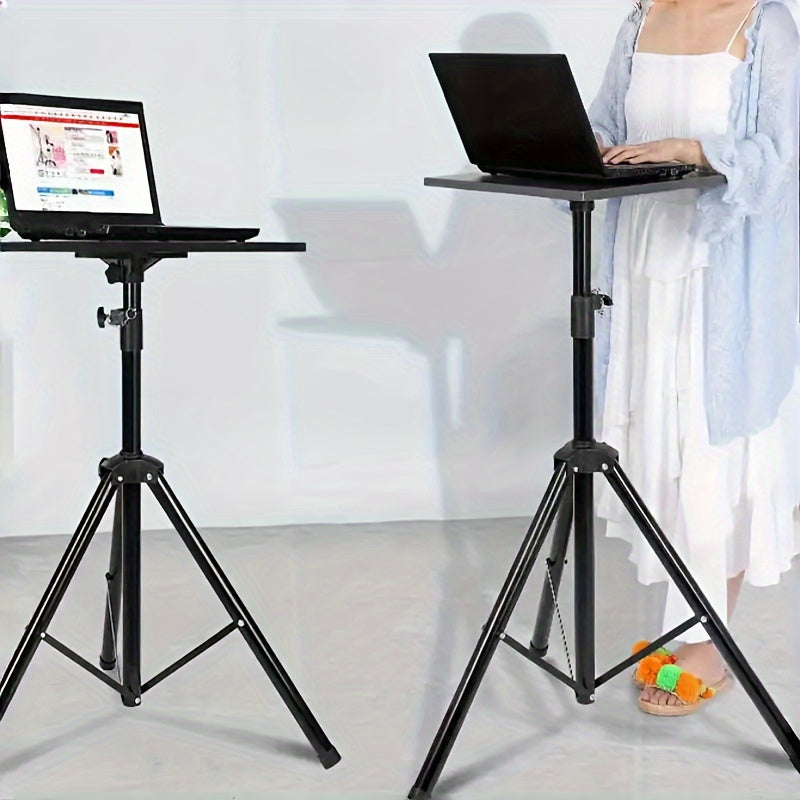 Adjustable Projector Stand, Durable ABS, Desktop & Floor Use TJR5X8L
