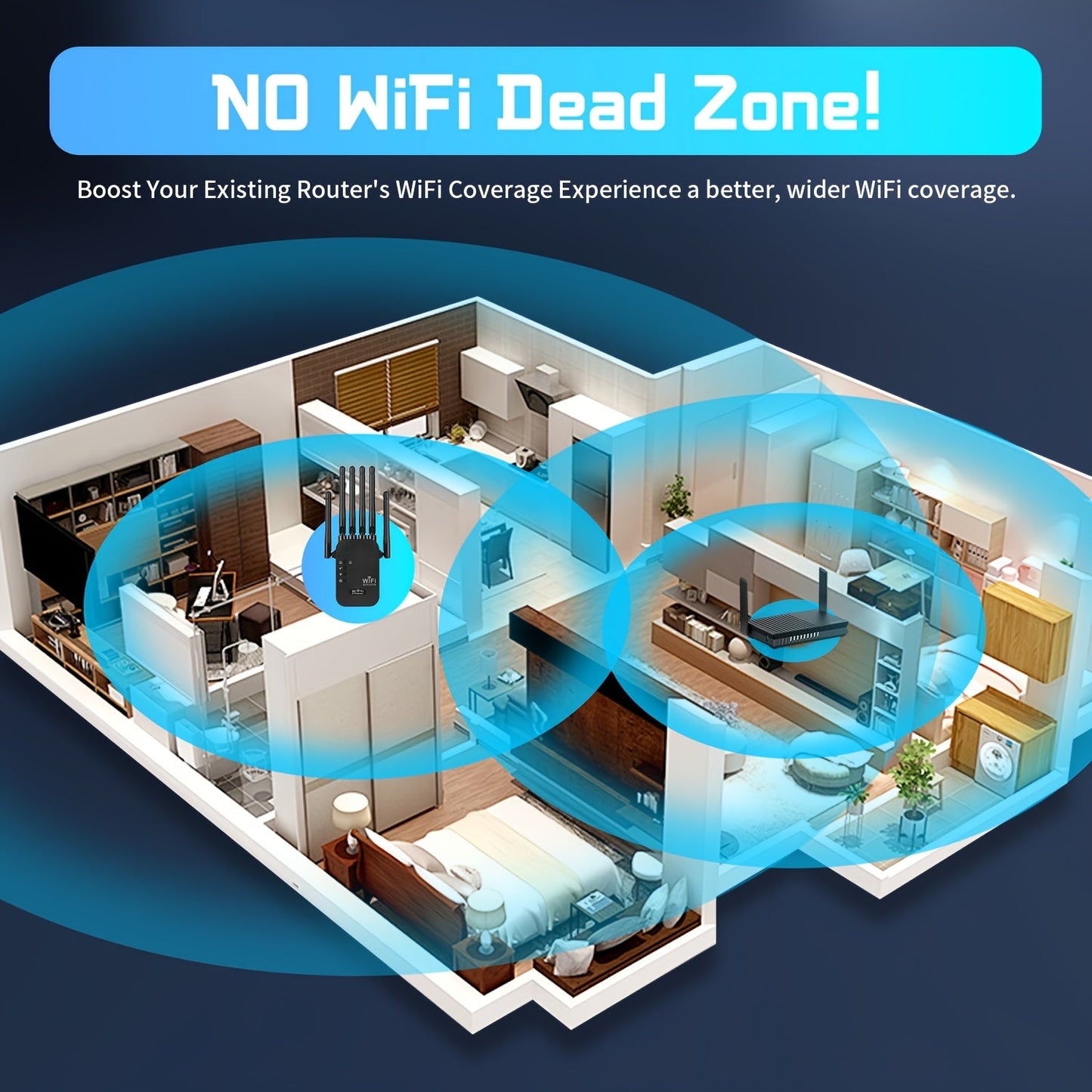 Momotor WiFi Extender- HMT15WE