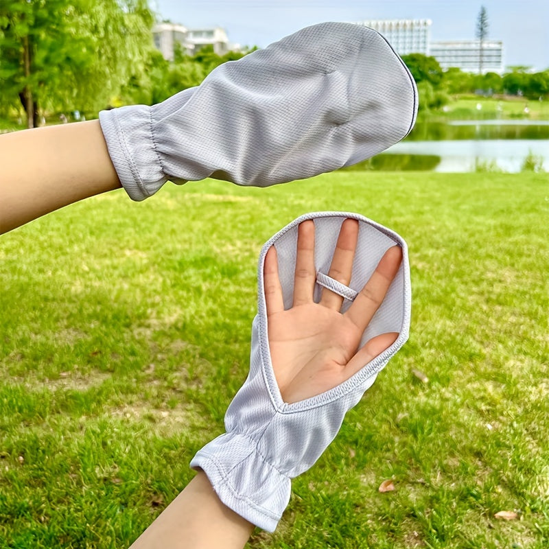 1 Pair Summer Sun Protection Gloves, Breathable & Lightweight TJR2S9L