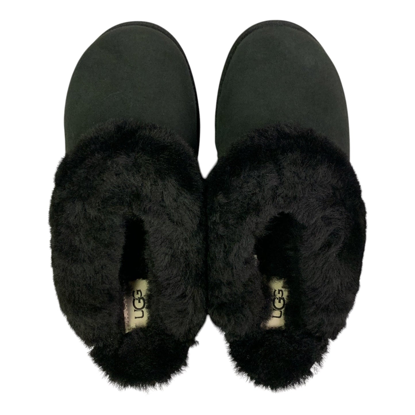 UGG Women's Indoor/Outdoor Sheepskin-Collared Suede Classic Slipper II