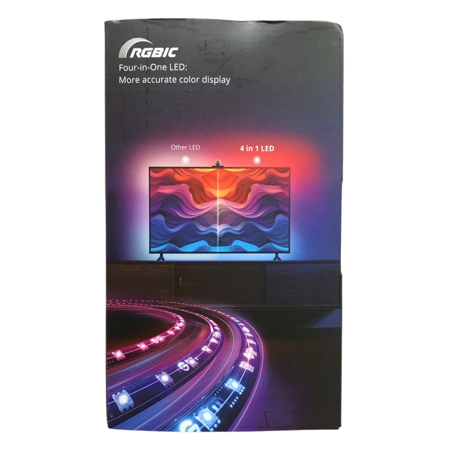 Govee Smart TV Backlight 3S, H6098, Color Sync 1080p Smart Camera, 55"-65" TVs