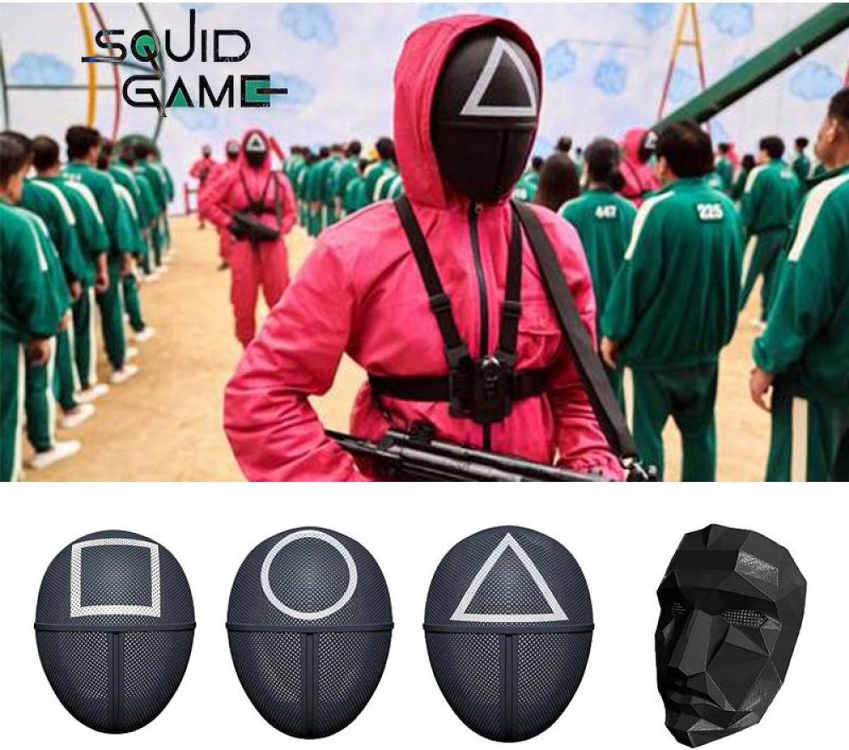 Masker Driehoek - Inktvis Spel