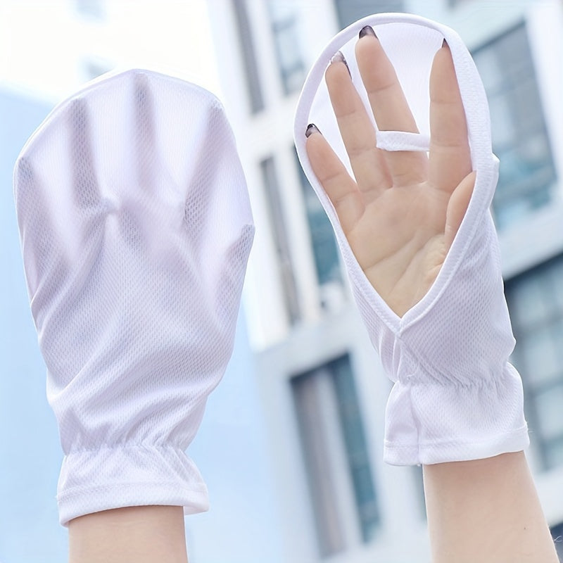 1 Pair Summer Sun Protection Gloves, Breathable & Lightweight TJR2S9L