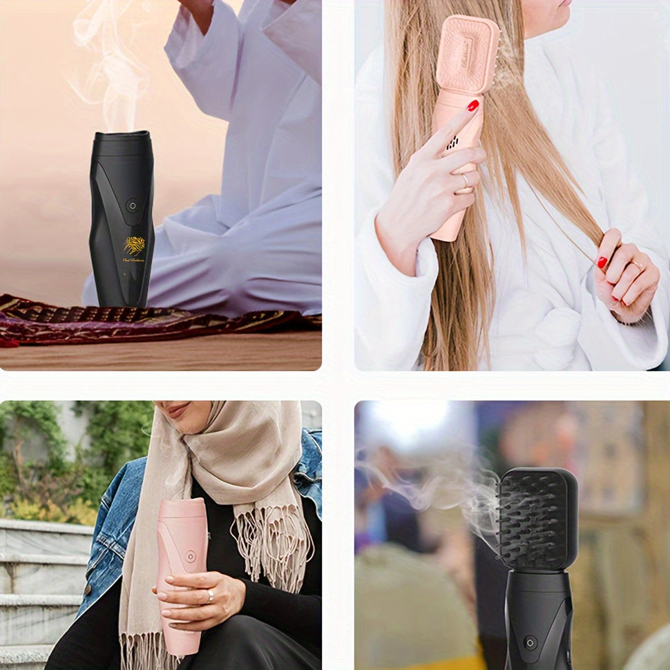 2in1 USB Aromatherapy Incense Burner Massage Comb-MR8P