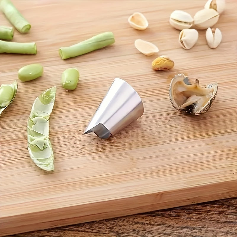3pcs Kitchen Garlic Peeler & Ginger Planer Set, Steel TJR7B4D