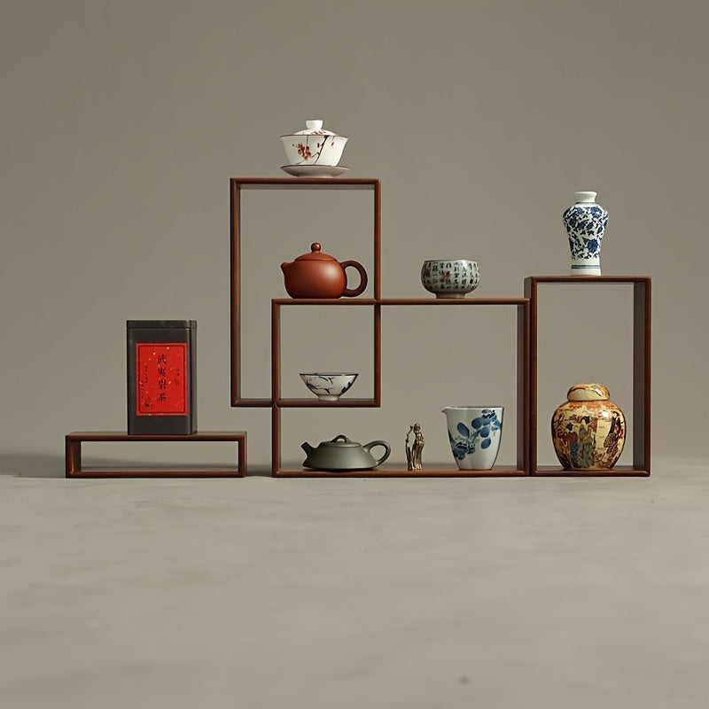 4pcs Art Deco Wooden Display Shelf Set - 2NJD