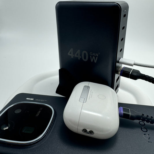 440W USB-C Power Adapter, 8-Port Charging Hub for Laptops TJR1V5Q