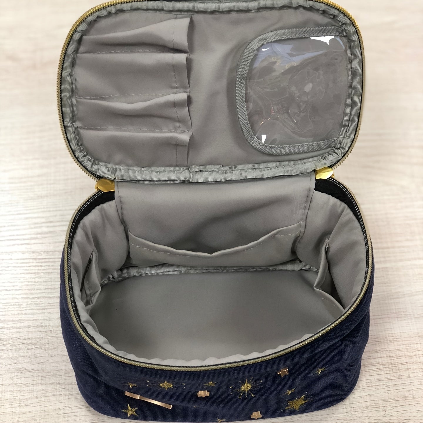 Large Capacity Cute Japanese Star and Moon Embroidery - S2NL