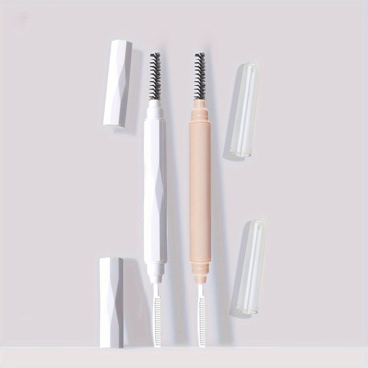 2-in-1 Dual-Ended Eyelash And Eyebrow Brush With Caps - SIJ3