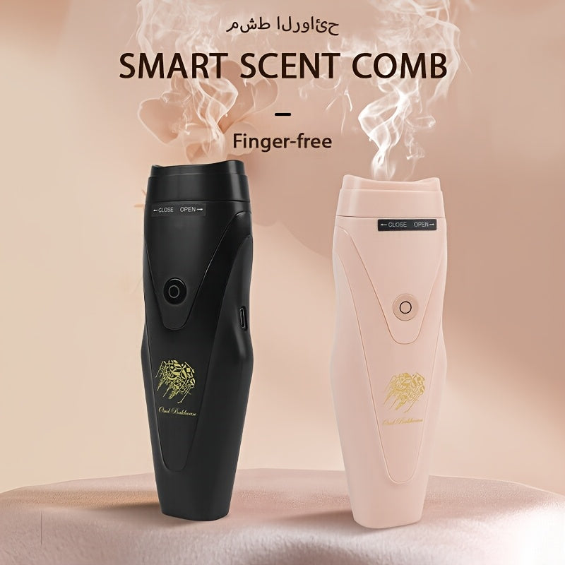 2-in-1 Car Aromatherapy Diffuser & Massage Comb, Rechargeable TJR1Z4N