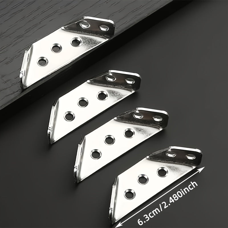 25pcs Stainless Steel Corner Braces, 90° Support TJR4D7M