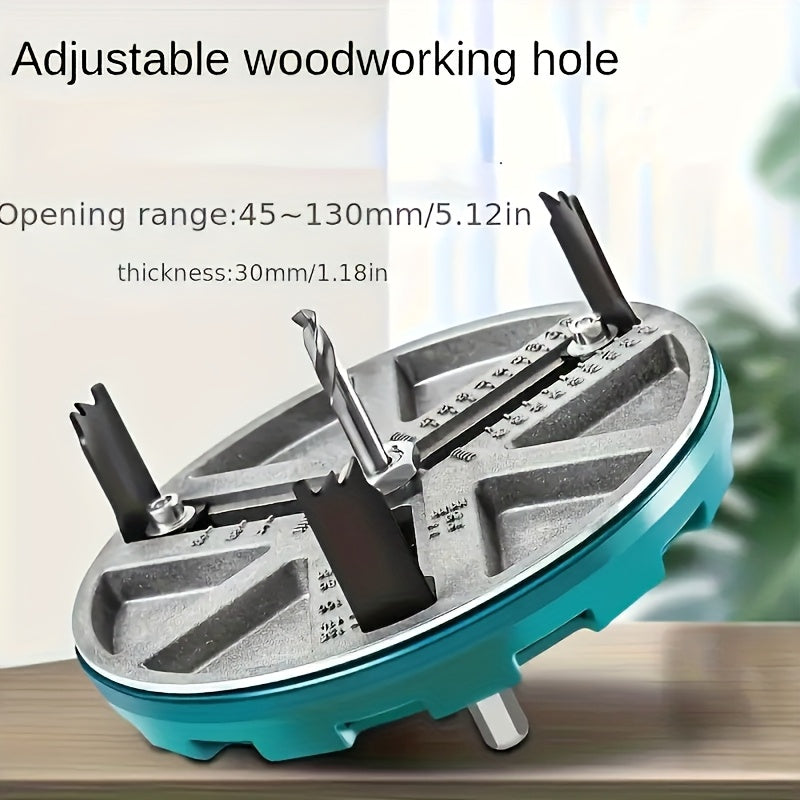 Adjustable Hole Saw Blades Set, 4.57-12.95cm Diameter TJR8W4C