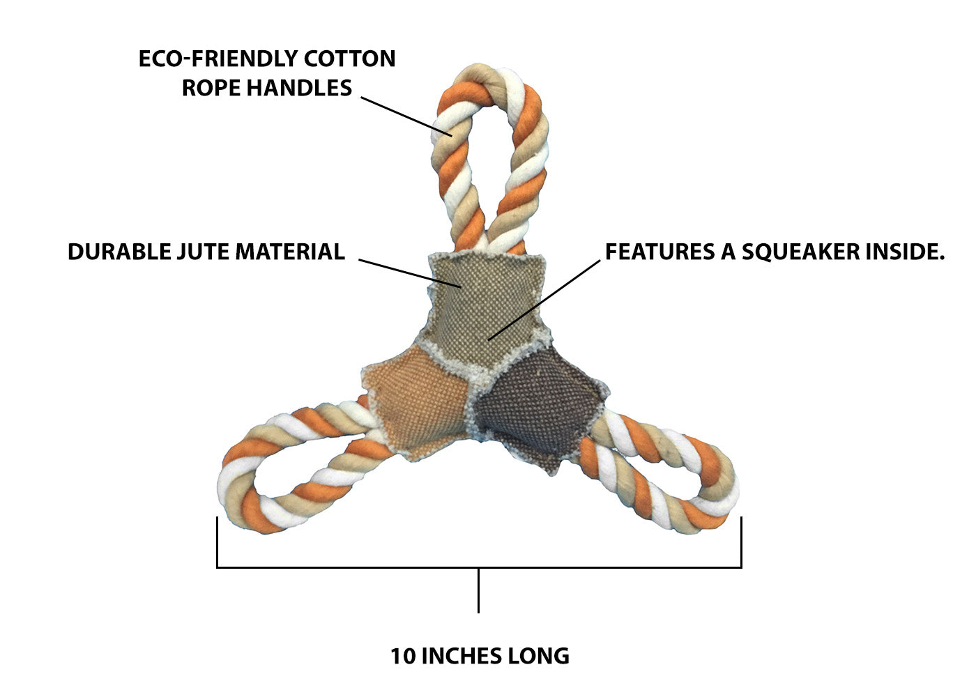 Dogline 10" Active Rope Frisbee