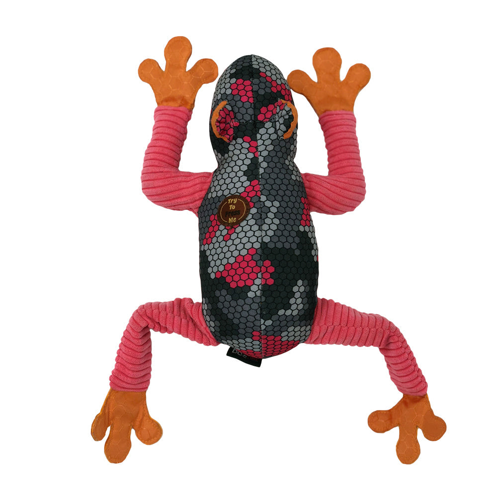 Dogline 14" Frog with Moving Legs Animal Toy