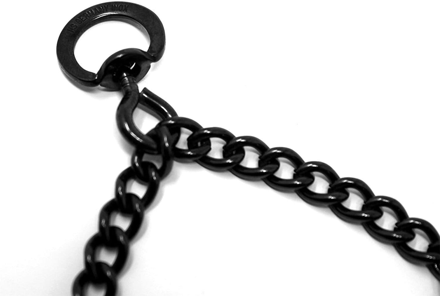 Dogline Herm Sprenger Black Stainless Steel Prong Dog Training Collar with Swivel