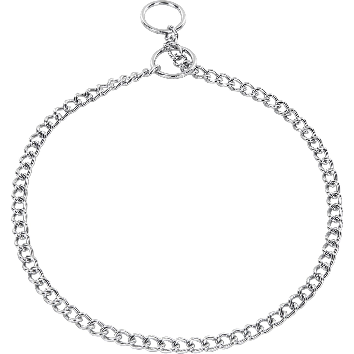 Dogline Herm Sprenger - Choke Chain Collar - Short Round Links - Chrome, 1.5 mm