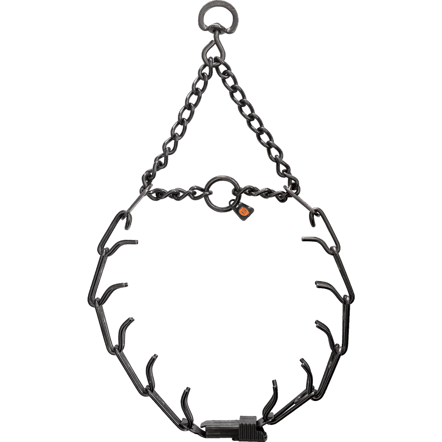 Dogline Herm Sprenger - ULTRA-PLUS Training Collar with ClicLock and Assembly Chain - Black Stainless Steel