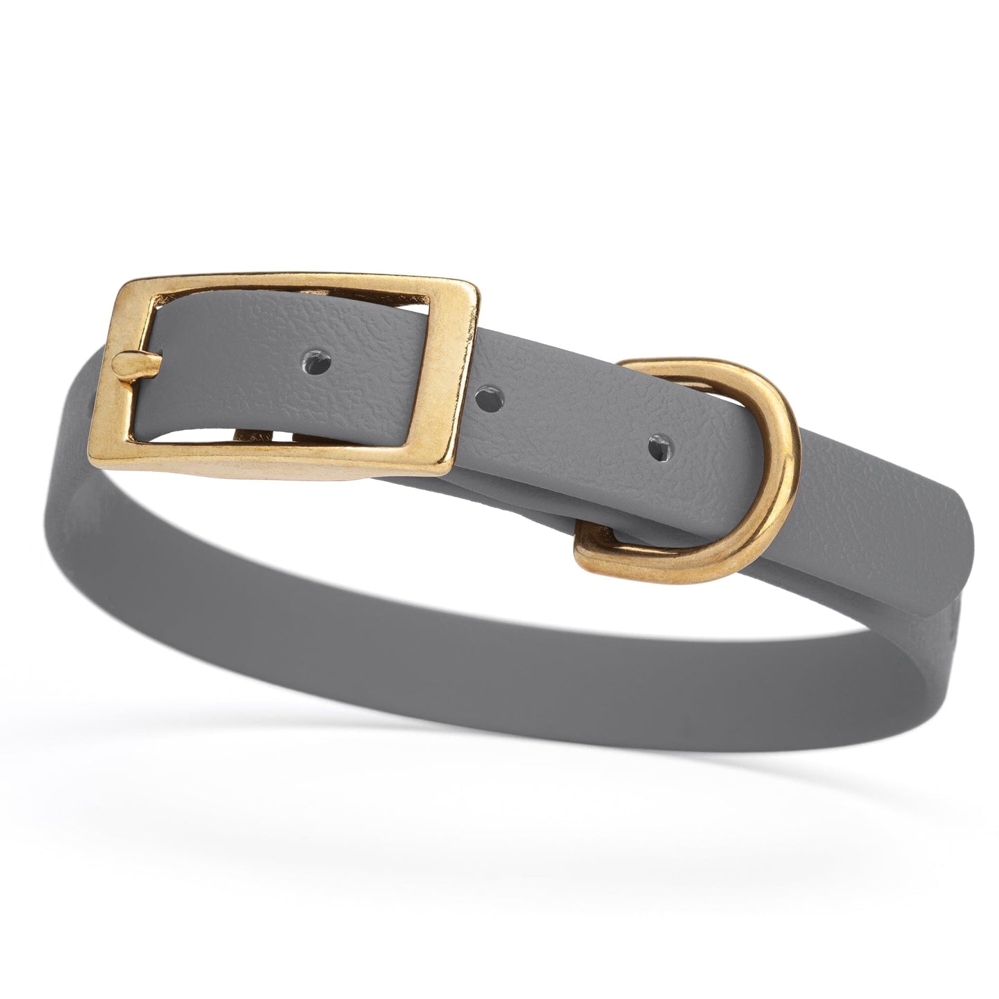 Dogline Viper Biothane Waterproof Dog Collar - Brass Hardware - Size S (12" - 15")