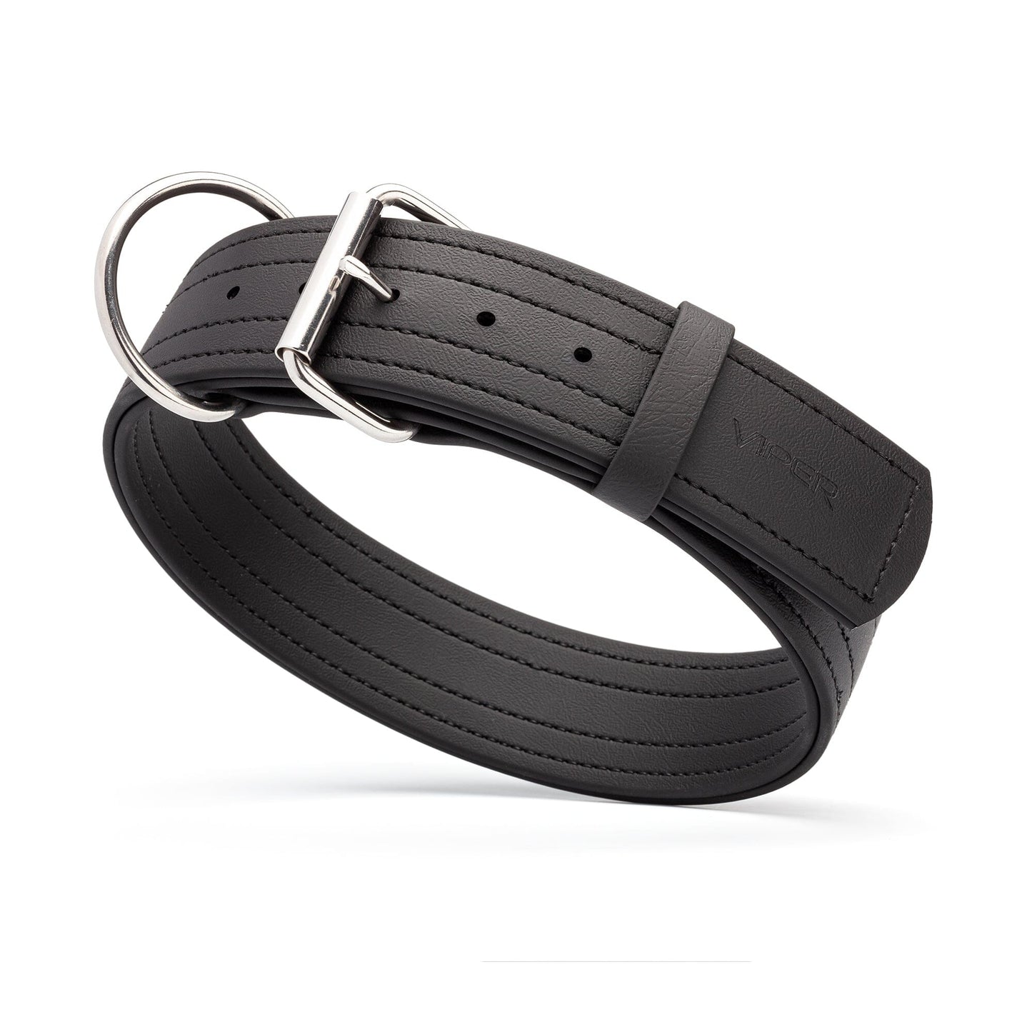 Dogline Viper Biothane Working Dog Collar - Stainless Steel Hardware