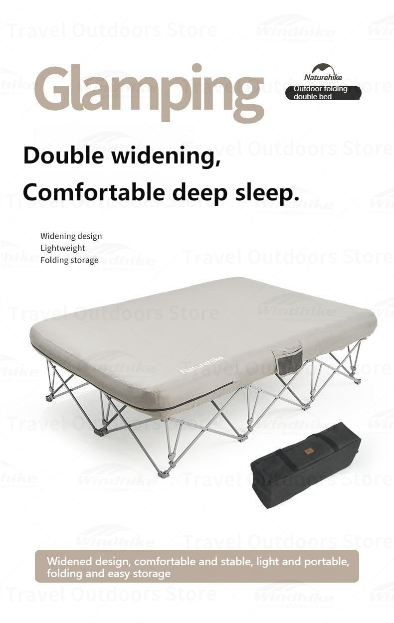 Naturehike Camping Wide Bed Frame Folding For Air Foam Mattress 200kg Max Load Heightened Inflatable Double Queen Size Air Bed Bracket XJC13