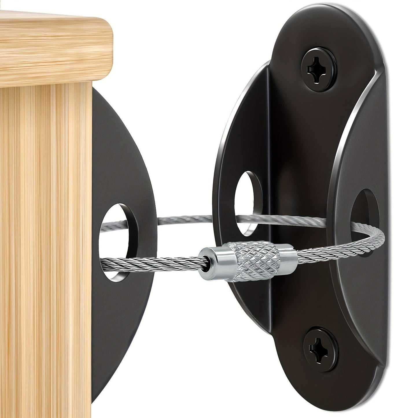 2pcs Furniture Anchors, Secure Up to 181.44KG TJR8L3D