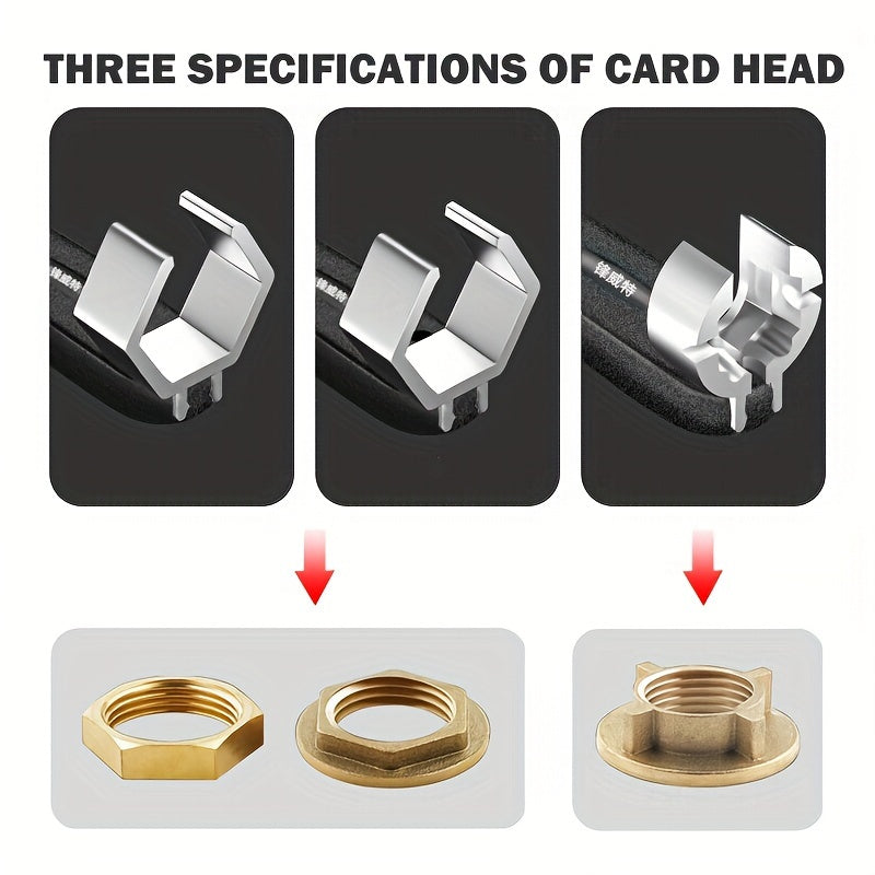 Adjustable Universal Double-Ended Wrench, Open-End Spanner TJR3T7N