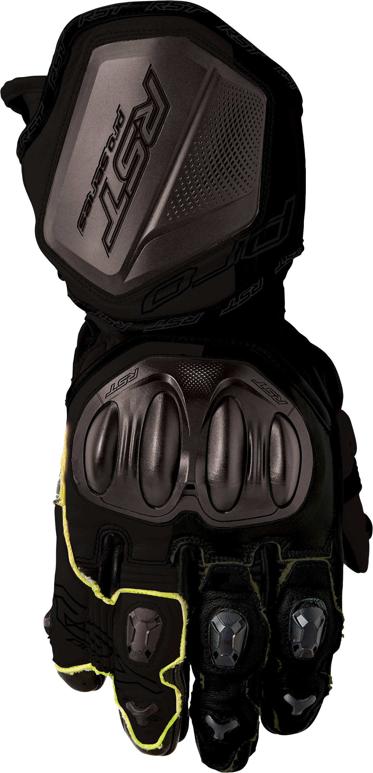 IN STOCK RST Pro Series Gp D3o Gloves Black Leather 2x 103715BLK-12