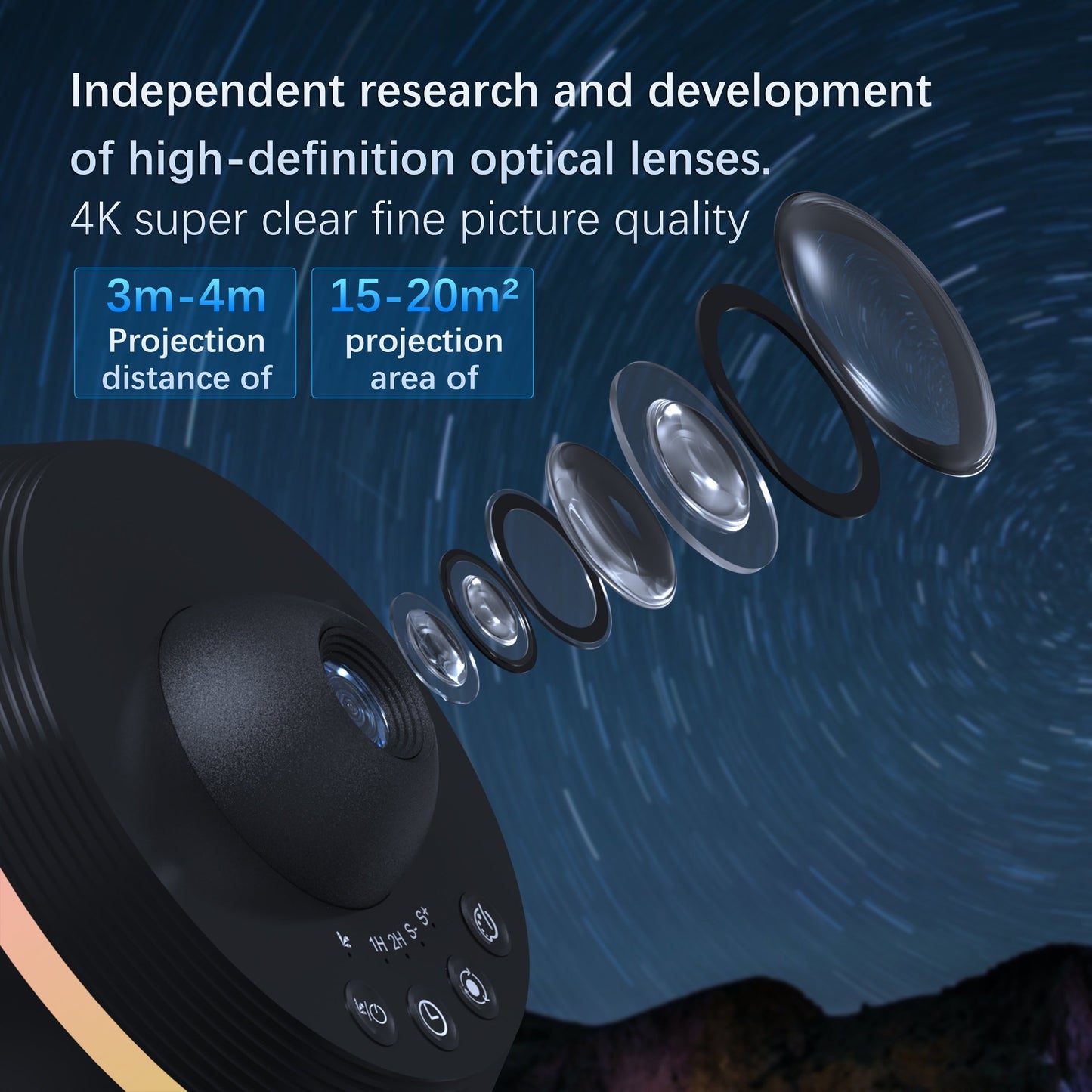 13-in-1 Galaxy Projector with LED Night Light - TJR5M8Q